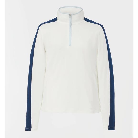 TUCKERNUCK Sport White and Navy Carver Quarter Zip Tee NWT Size XXL - Picture 7 of 13